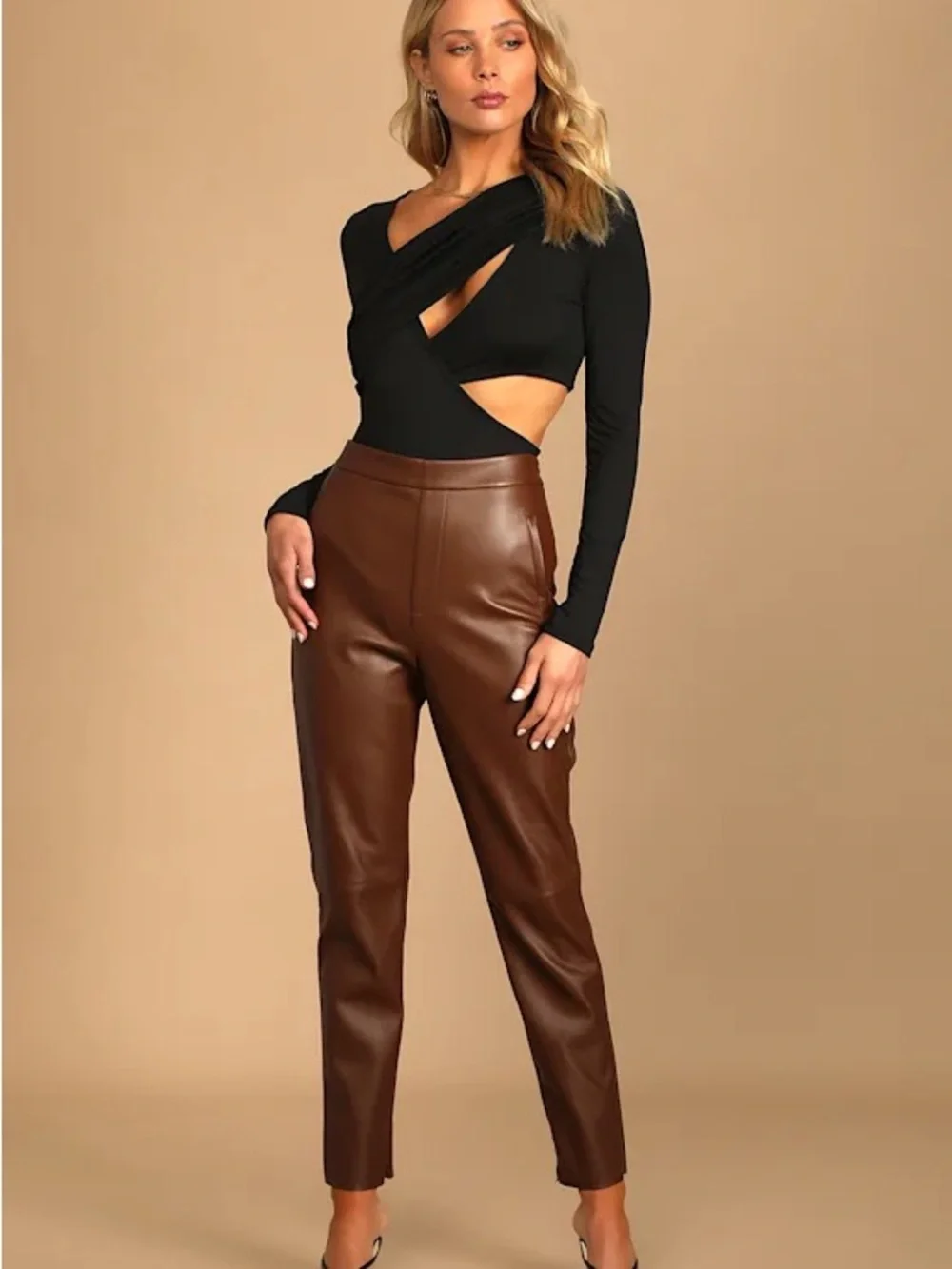 Making the Cut Cutout Long-Sleeve Bodysuit- Women - Picture 2 of 4